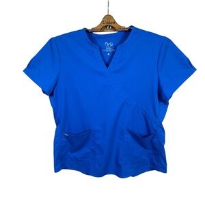 NRG Women’s Medical Scrub Short Sleeve Shirt Size XL
